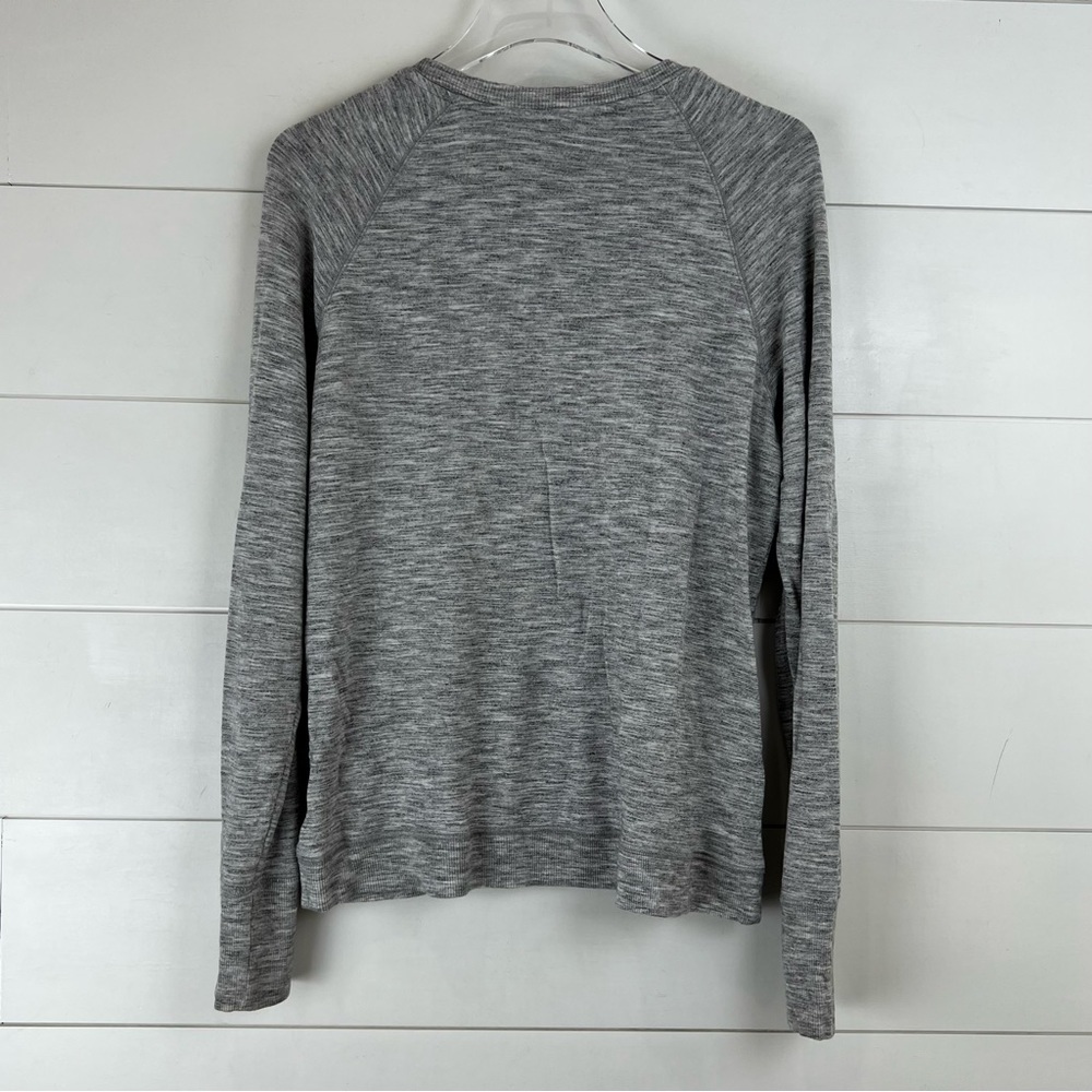 Athleta Medium Serenity Crossover Sweatshirt Gray - image 7